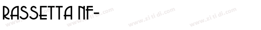 Rassetta NF字体转换
